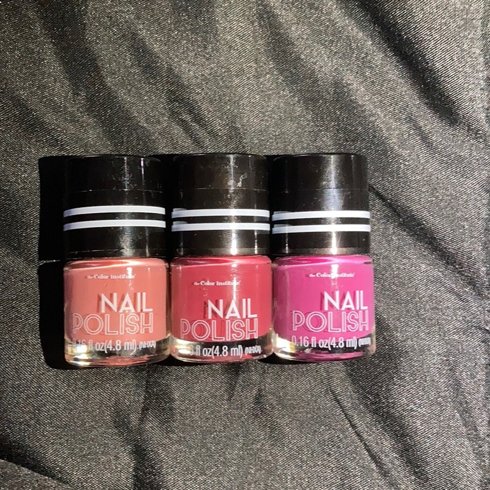 3 of the color institute nail polishes